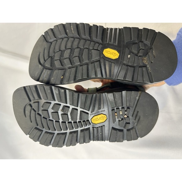 Chaco Z Cloud Women's 6 Black Green Hiking Outdoor Adjustable Water Lake Sandals - Picture 4 of 5